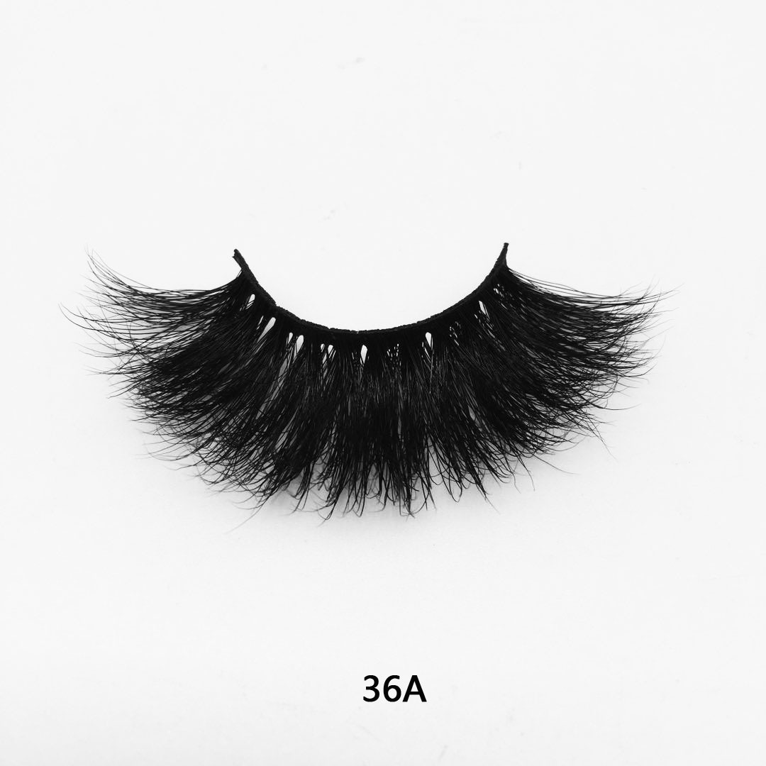 LASHVIP Factory global wholesale  25mm genuine mink lash false eyelashes, thickened, curly and exaggerated false eyelashes