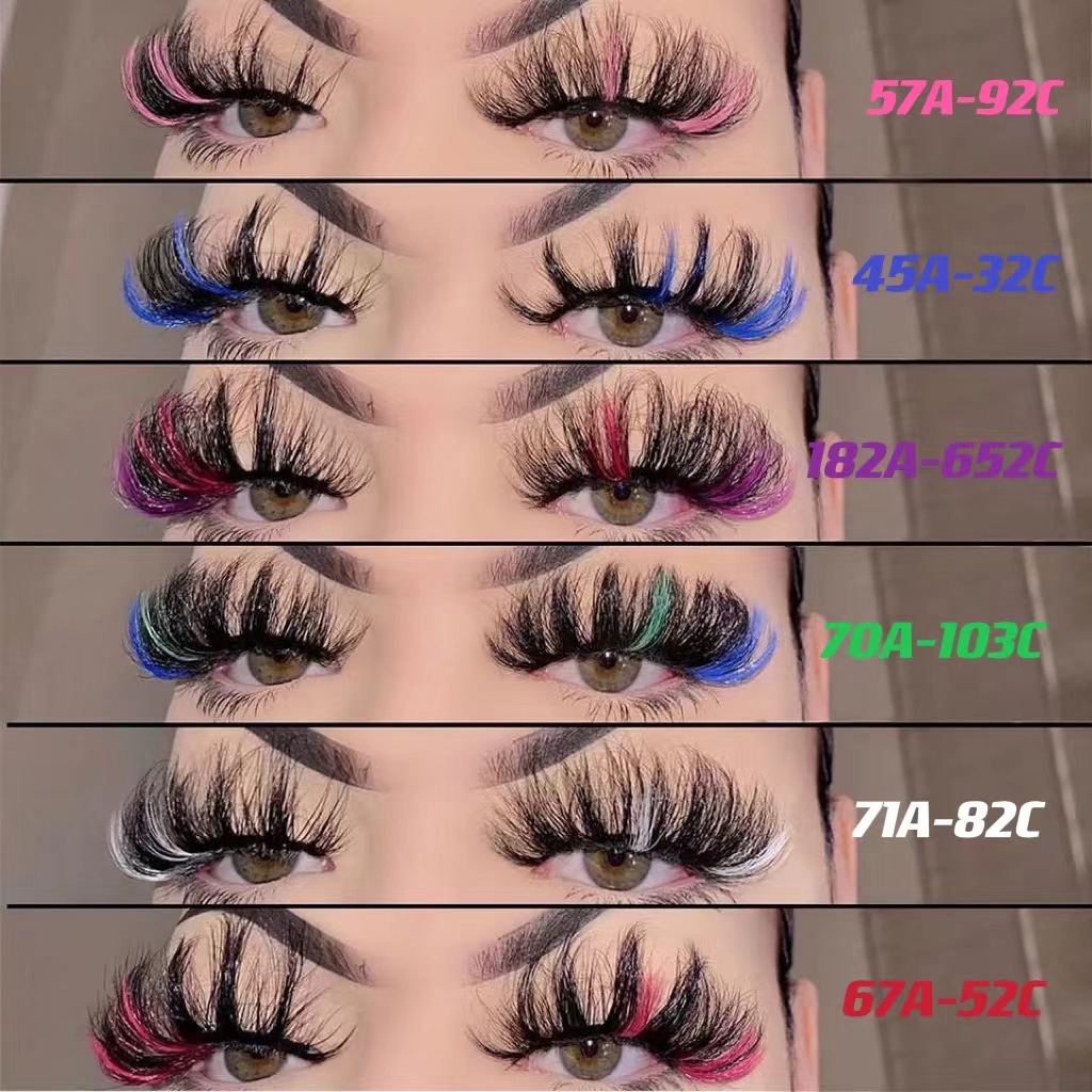 Super popular 25MM Genuine mink color eyelashes with European and American thick curling and magnetic stage makeup, the perfect wholesale eyelashes.